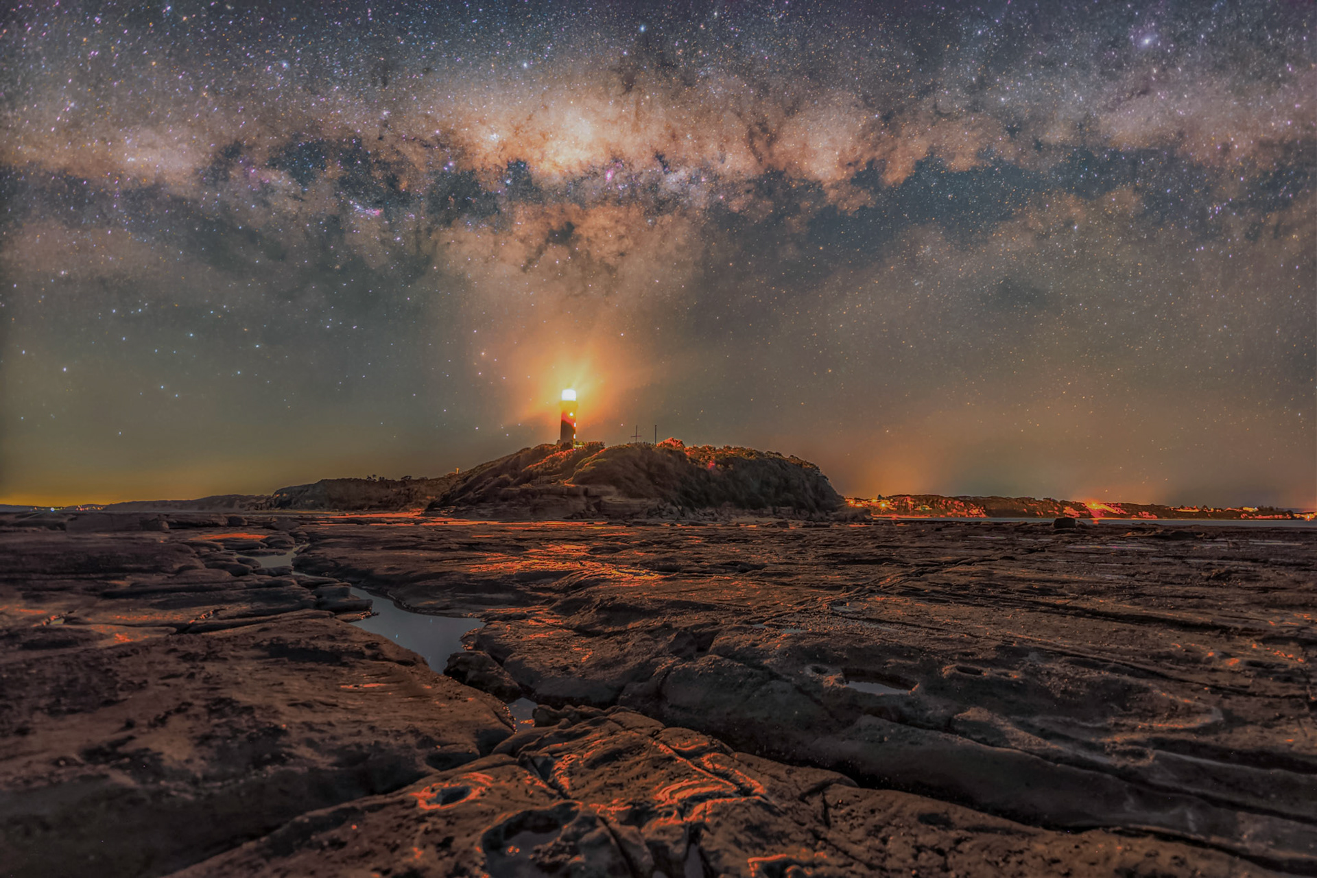 Milky Way over Norah Head Lighthouse