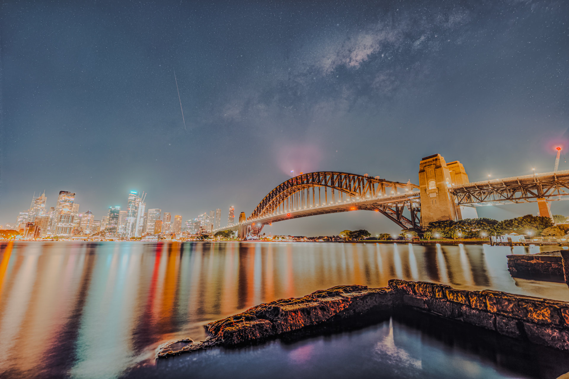 Milky Way over Sydney Harbour