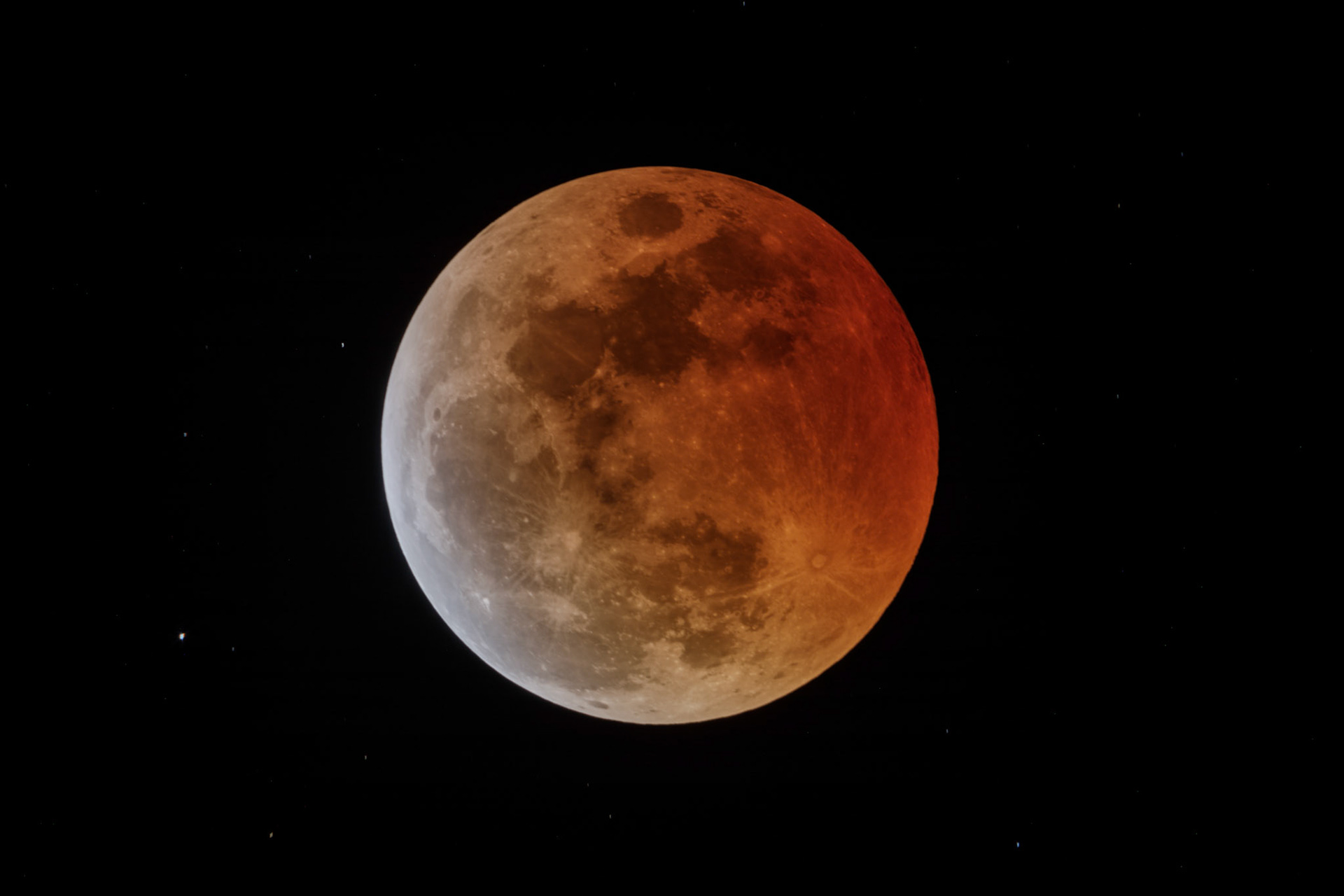 The Lunar Eclipse from Palm Beach