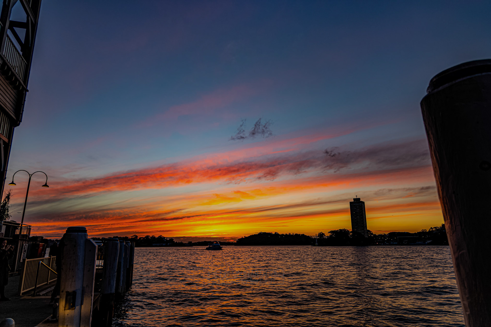 Sunset at Ives Steps Wharf