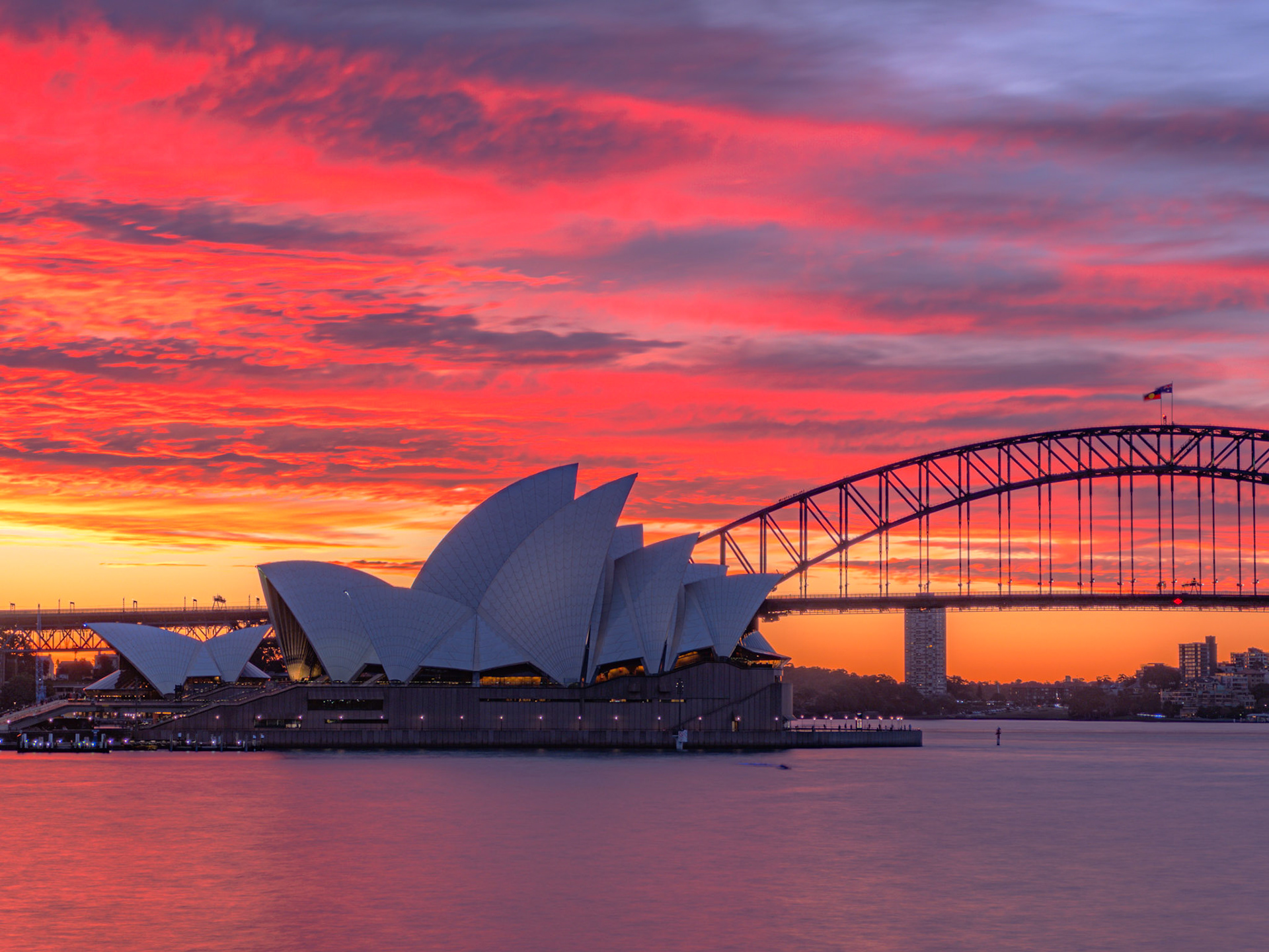 Sunset from Mrs Maquaries Chair