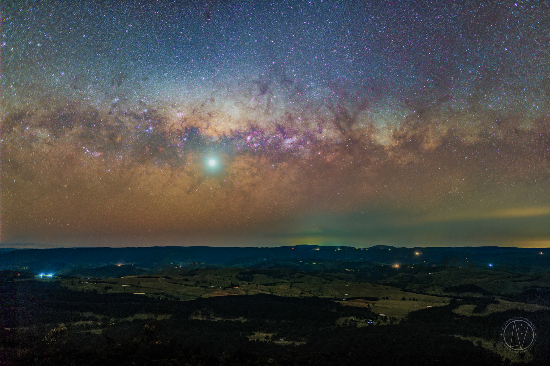Milky Way setting from Blackheath Lookout