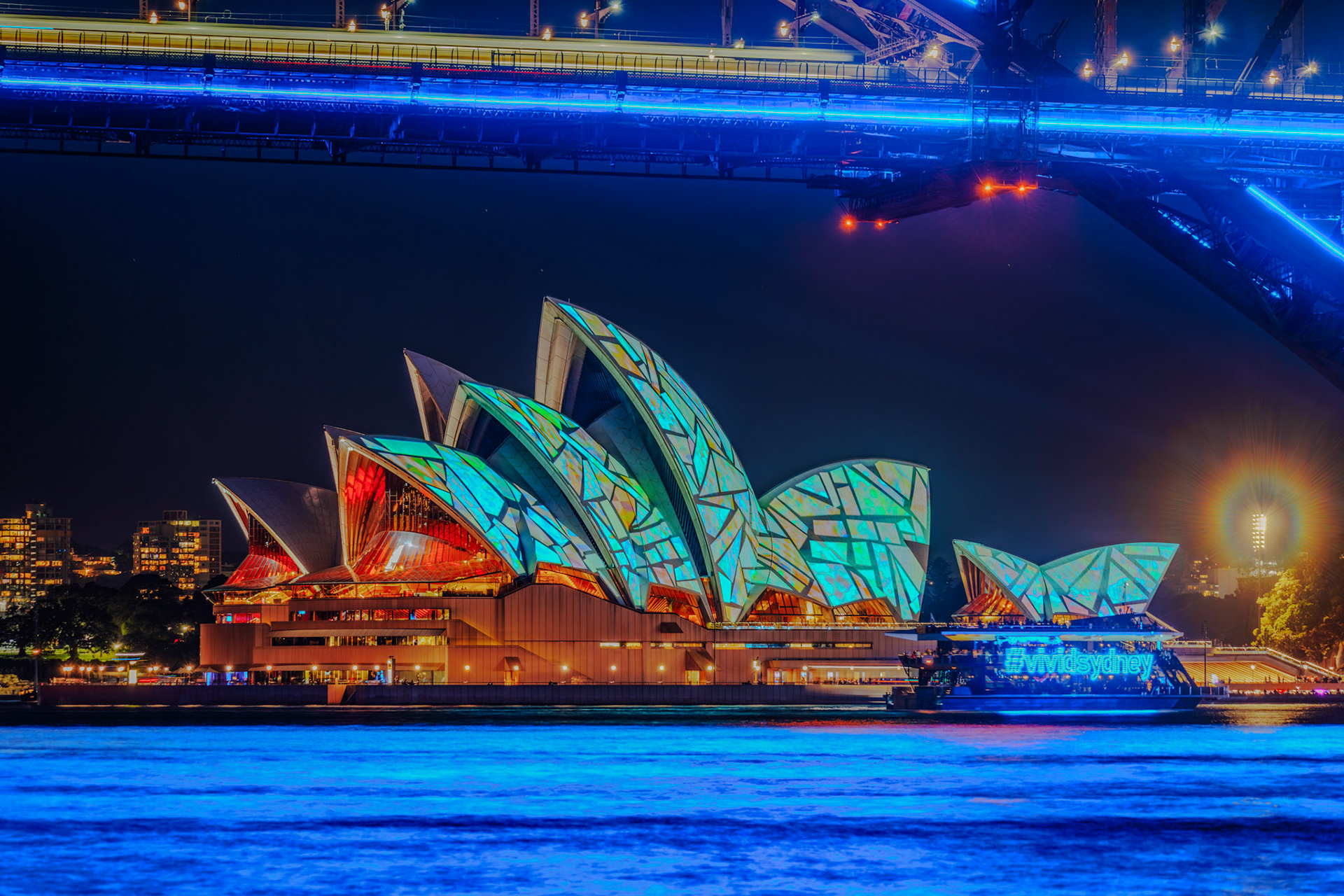 Sydney Opera House during Vivid