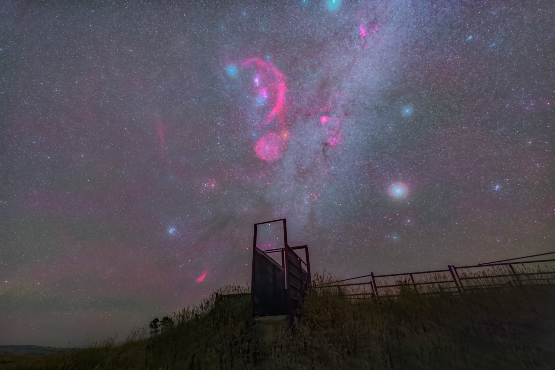 Orion and surroundings over Binda