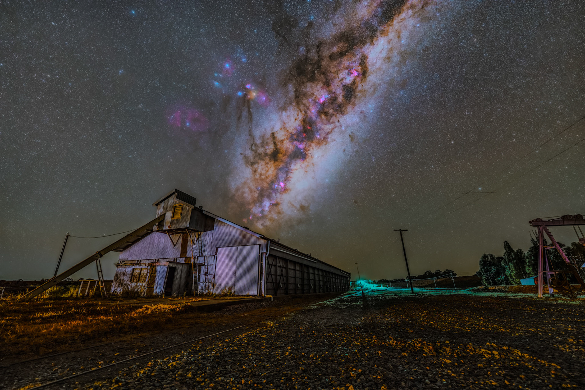 Milky Way from Galong Railway Station