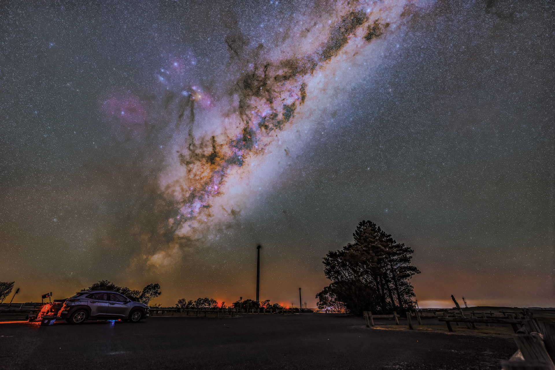 Milky Way over Crookwell Wind Farm