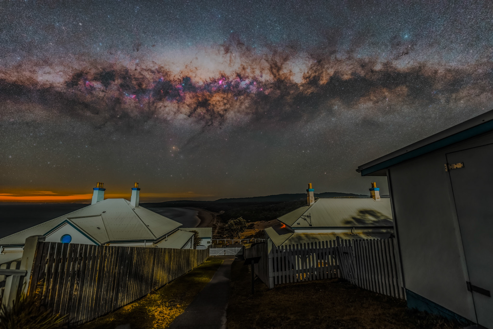 Milky Way over Seal Rocks