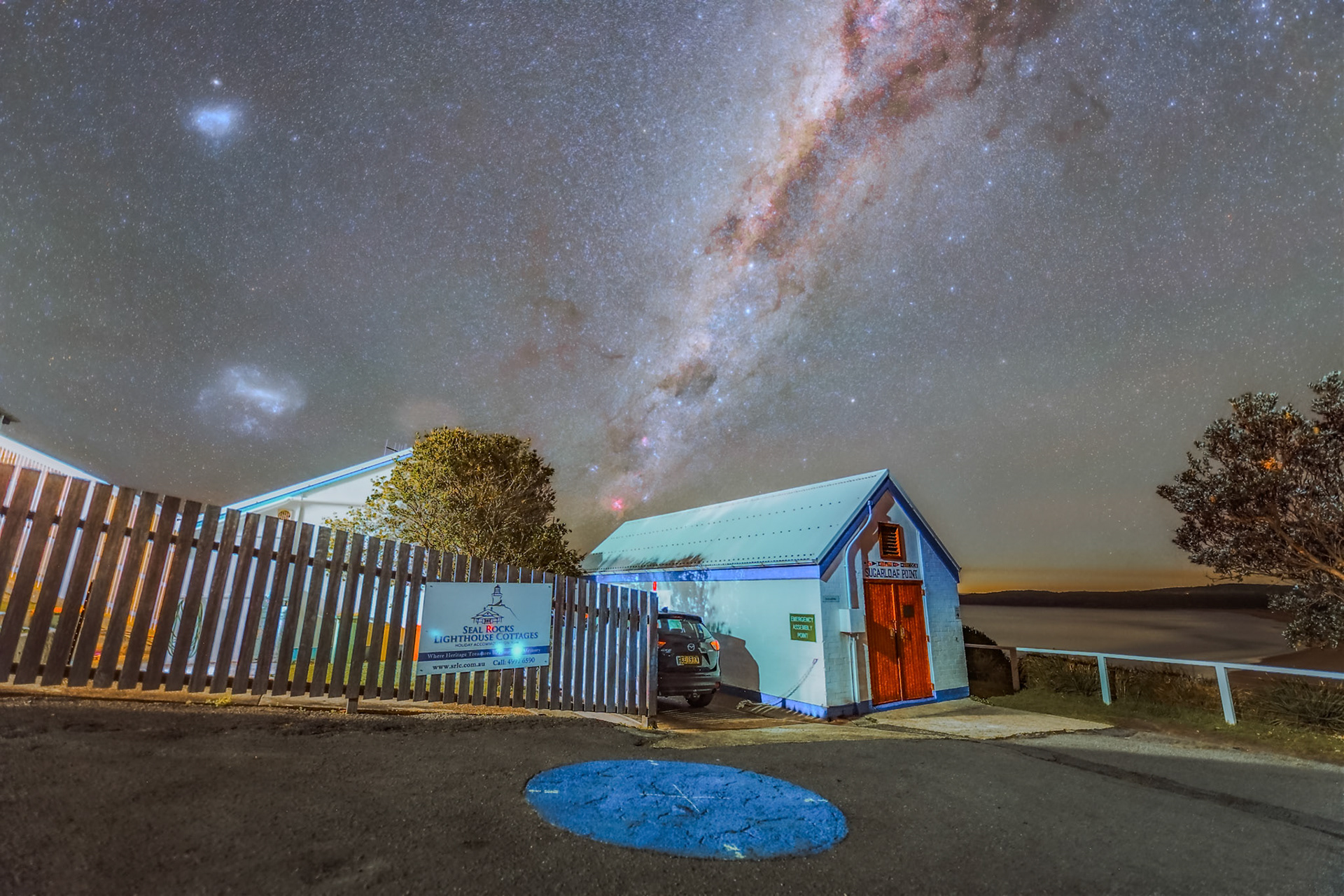 Milky Way from Seal Rocks Lighthouse