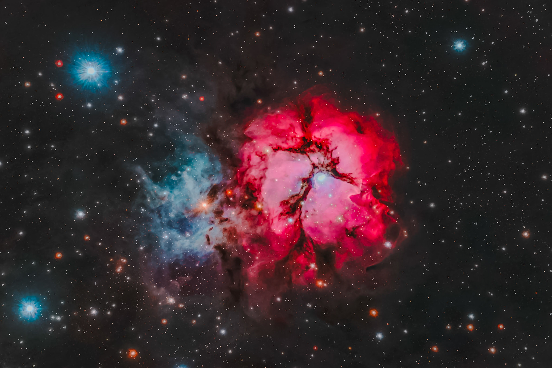 Trifid Nebula from Palm Beach