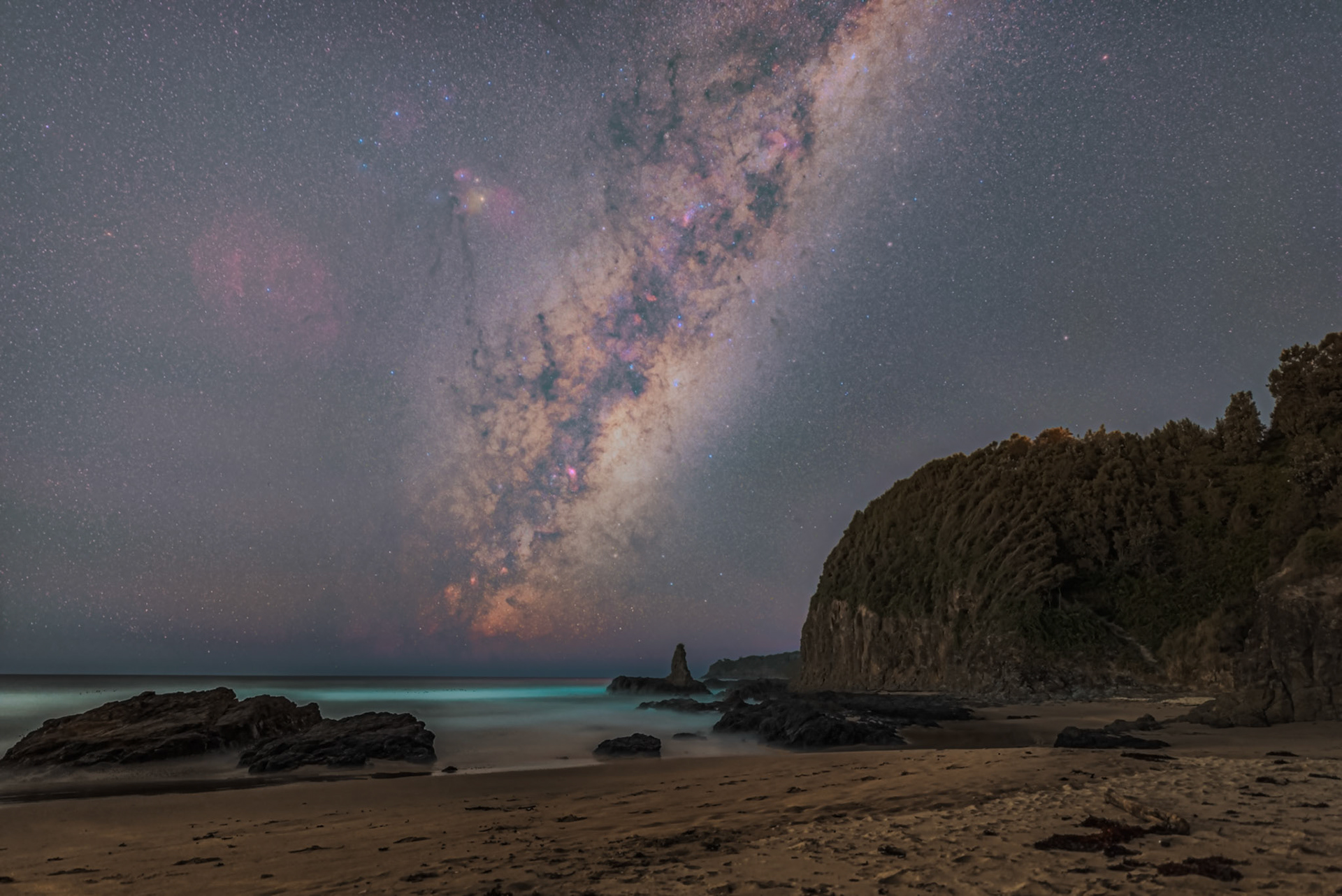Milky Way over Jones Beach