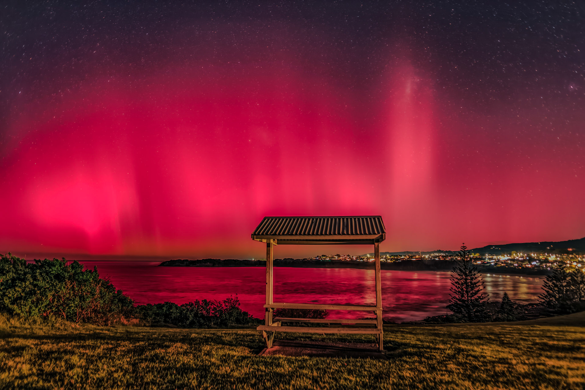 Aurora Australis from Minnamurra Lookout