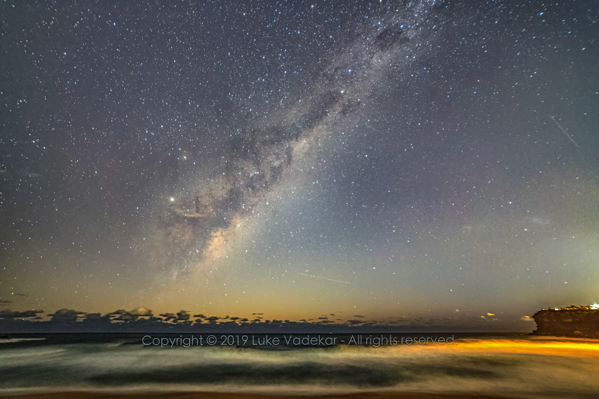 Milky Way rising from Avalon