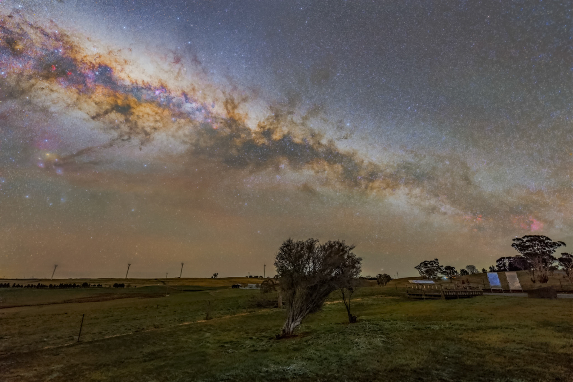 Milky Way from Crookwell Wind Farm