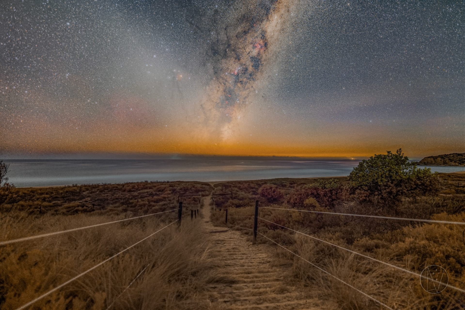Milky Way rising from Jemisons Beach