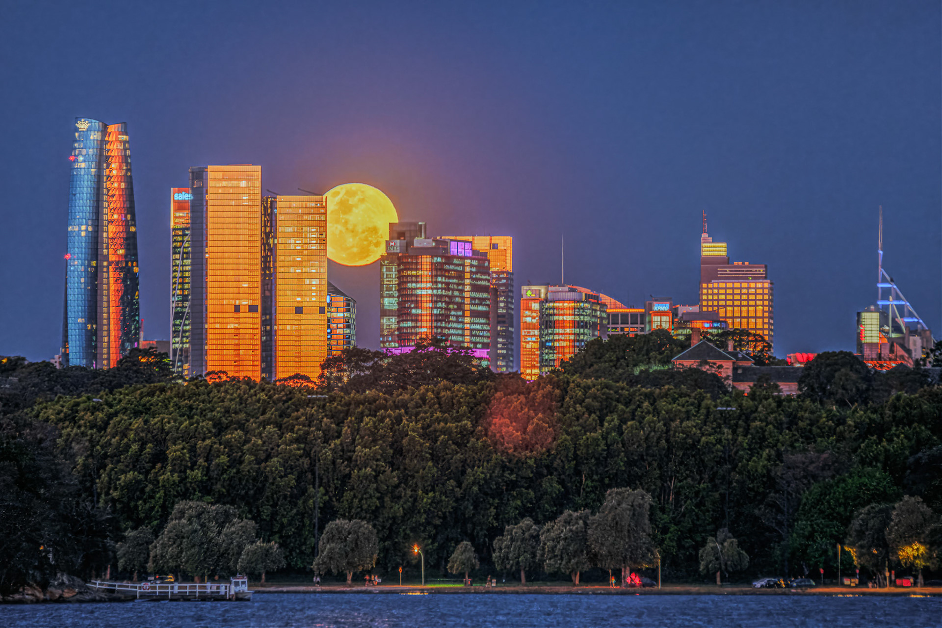 Supermoon from Five Dock