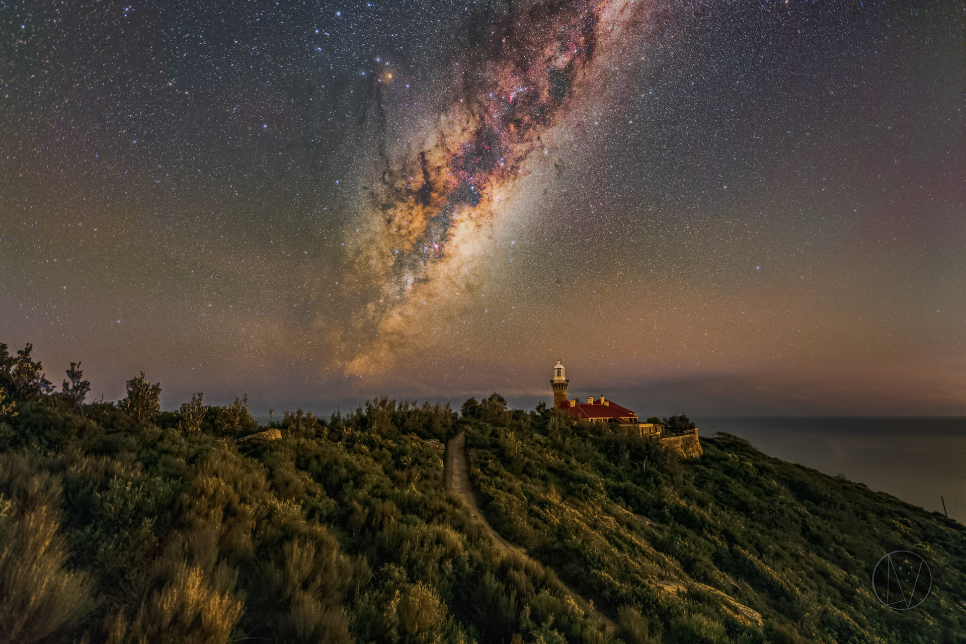 Milky Way over Barrenjoey Lighthouse