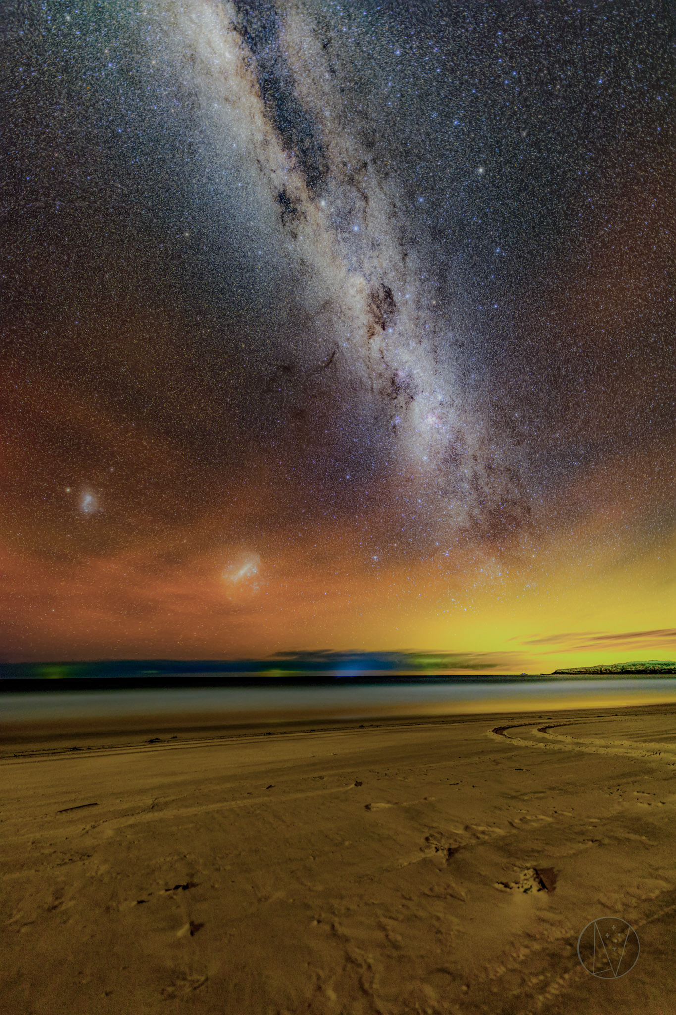 Milky Way over Seal Rocks