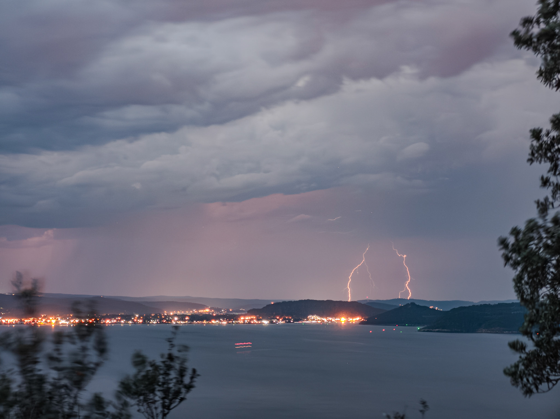 Lighting at Umina from Barrenjoey