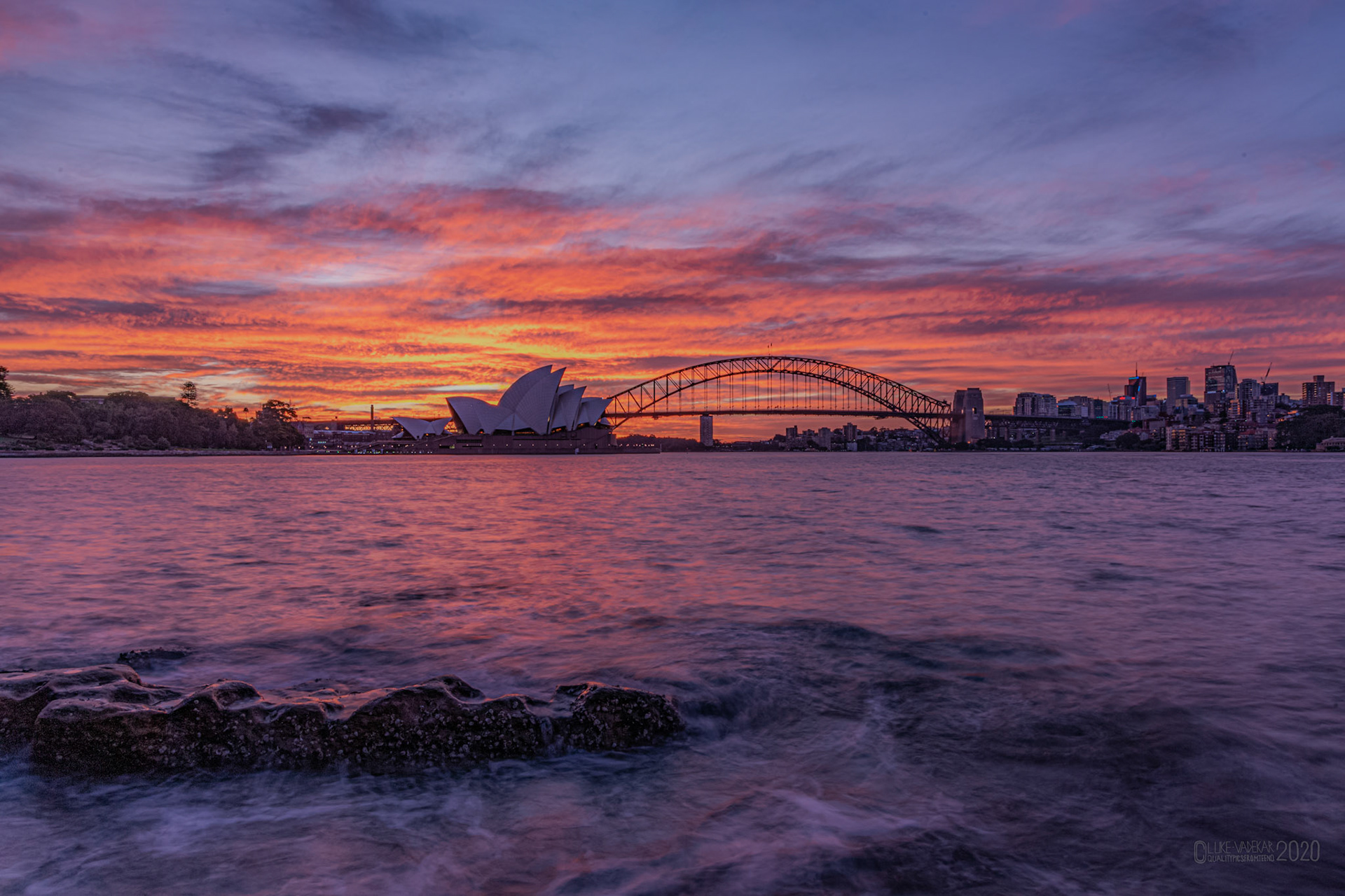 Sunset from Mrs Macquarie's Chair