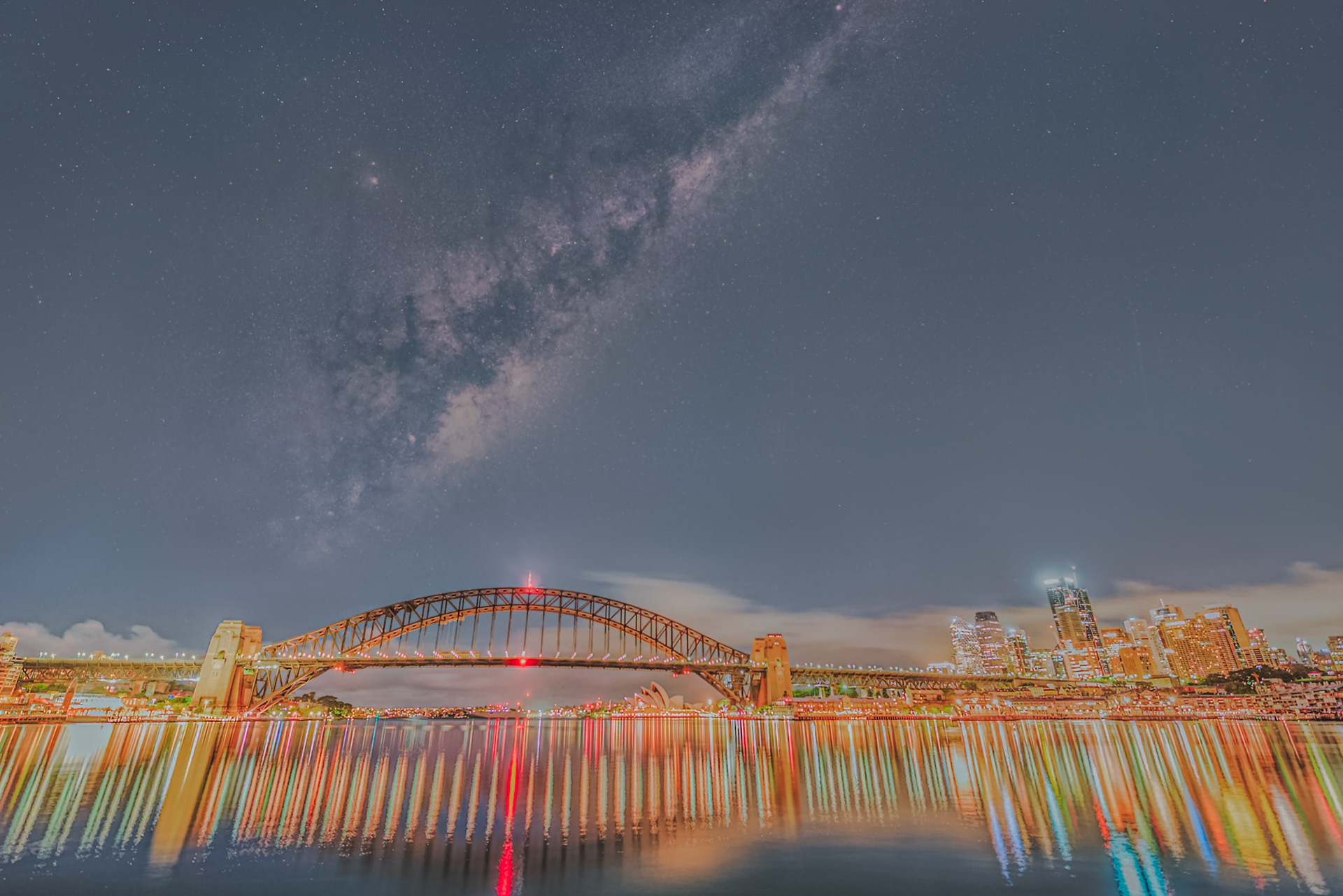 Milky Way over Sydney Harbour Bridge