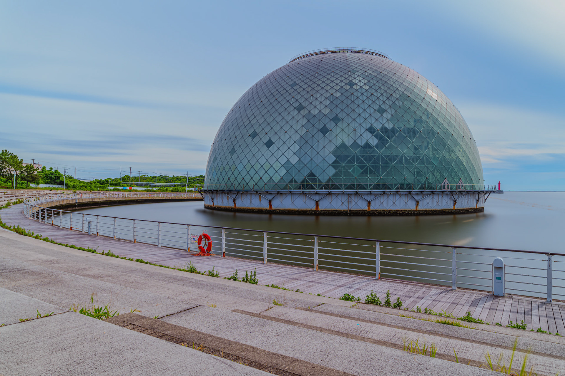Long Exposure of Osaka Maritime Museum