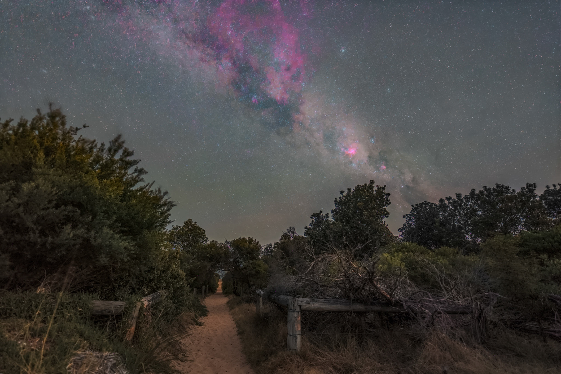 Milky Way over Palm Beach