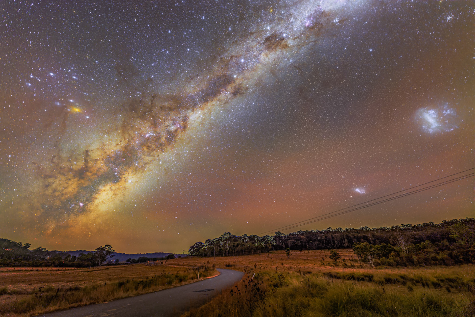 Milky Way over Putty Valley Road
