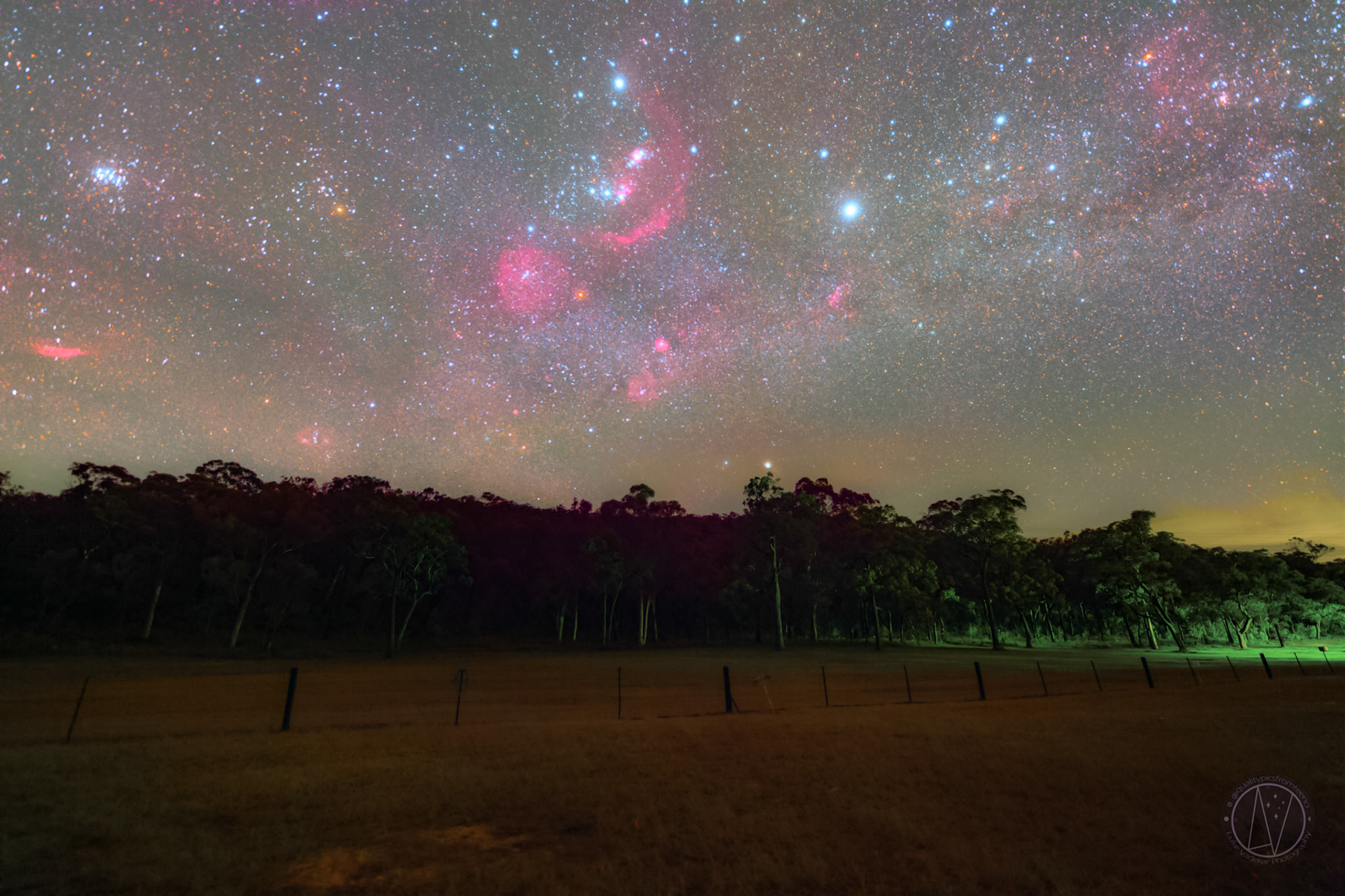 Summer night sky from Grey Gum Cafe