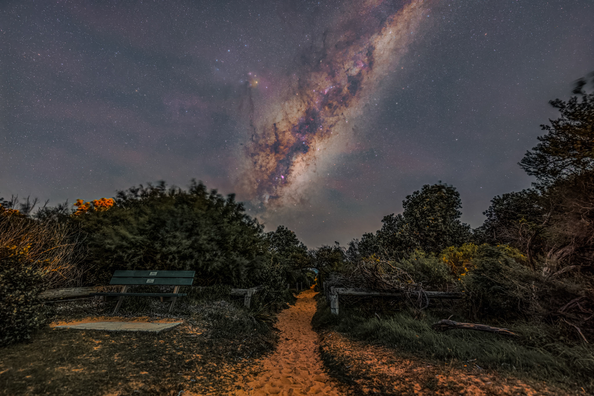 Milky Way over Palm Beach