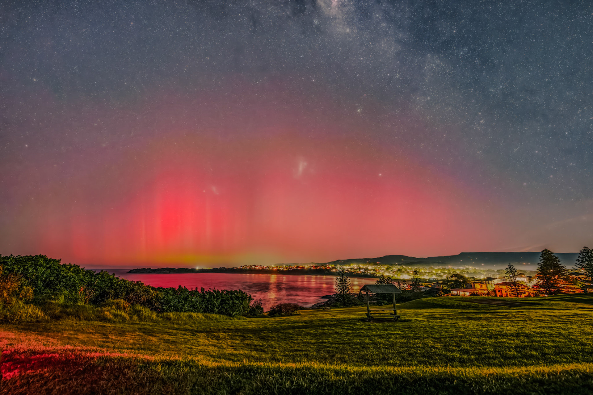 Aurora Australis from Minnamurra Lookout