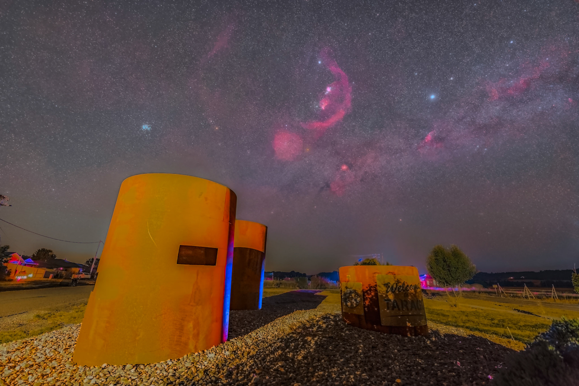 Orion and surroundings over Tarago