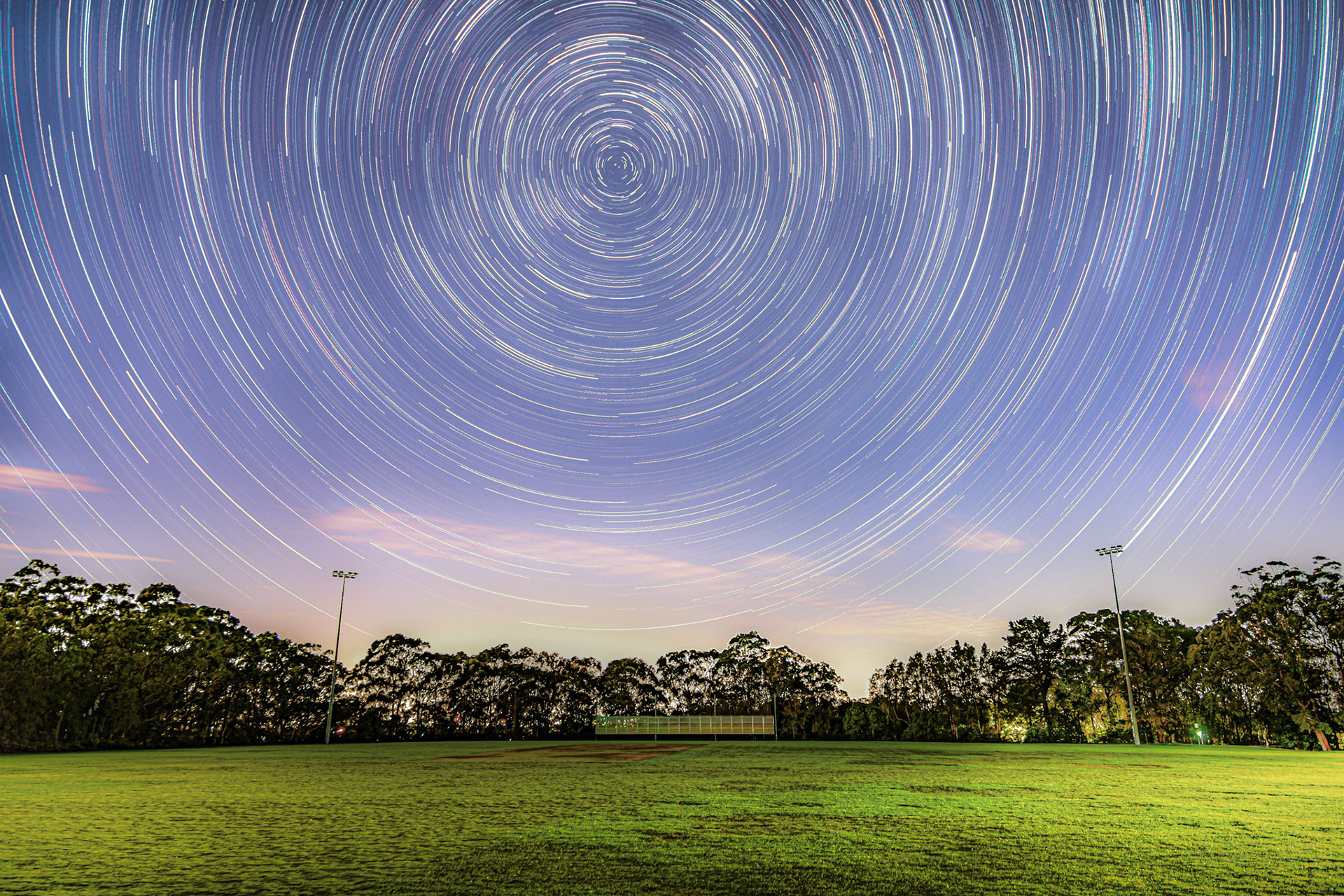 2 hour Star Trails from Acron Oval