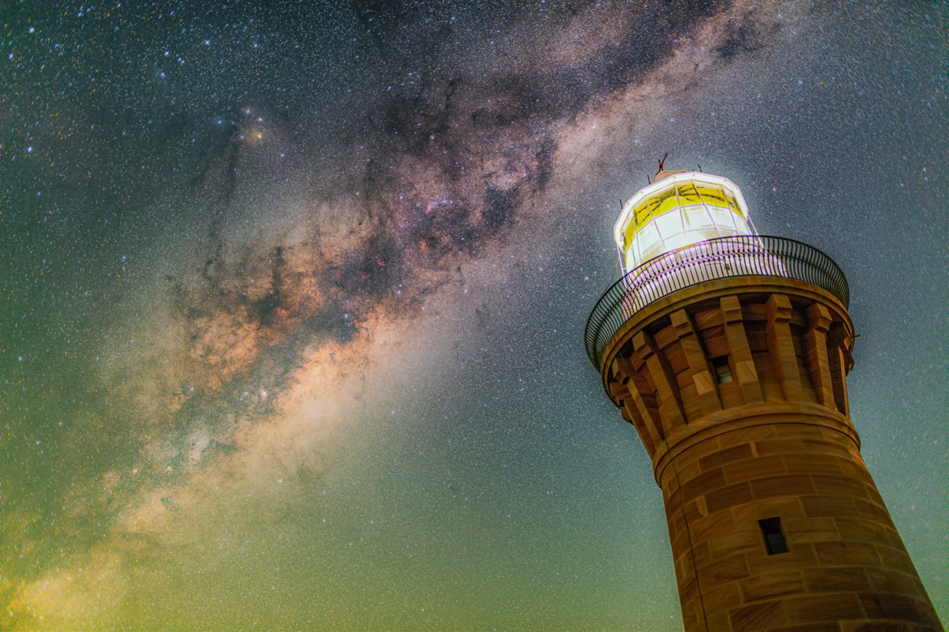 Milky Way over Barrenjoey Lighthouse