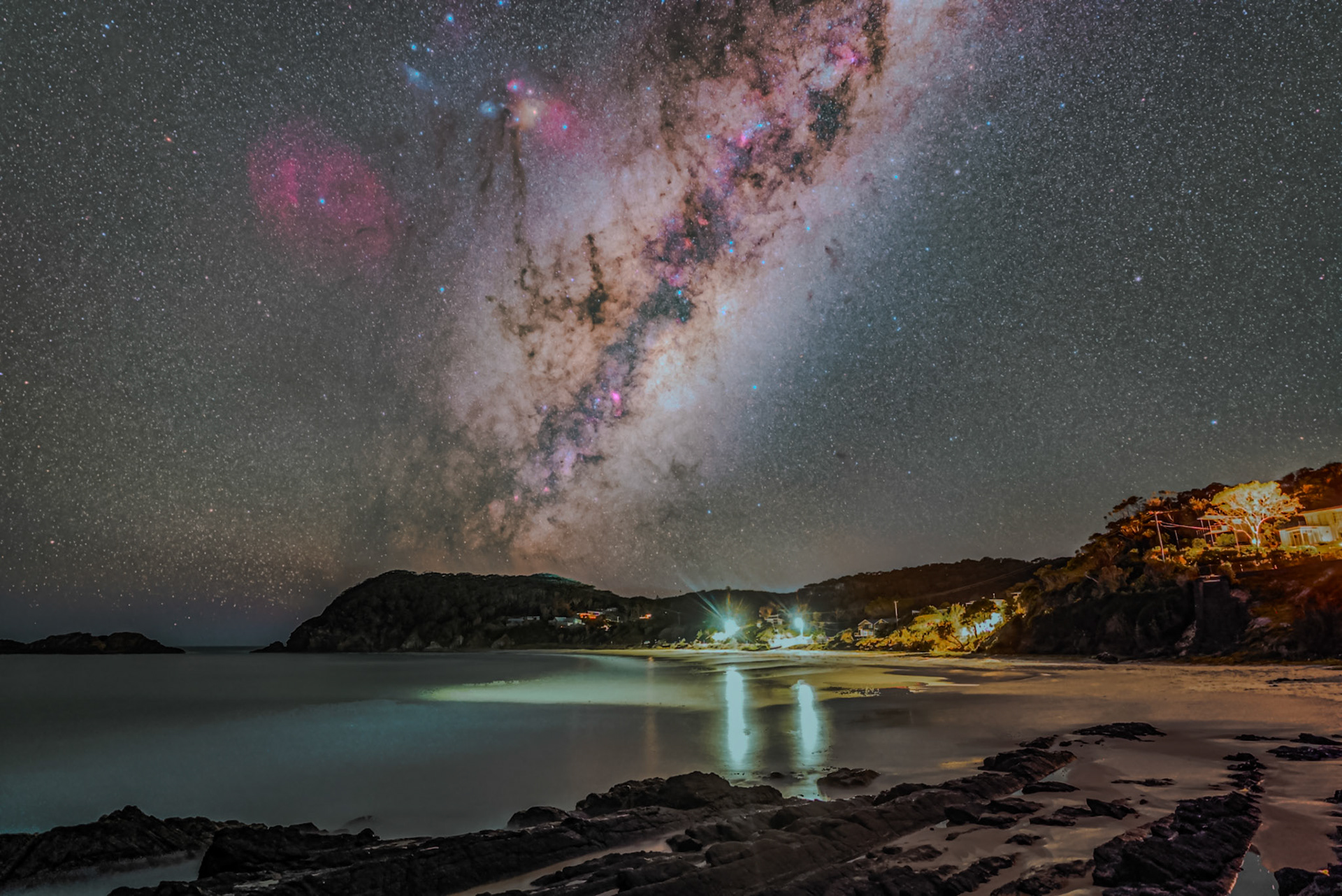 Milky Way over Boat Beach