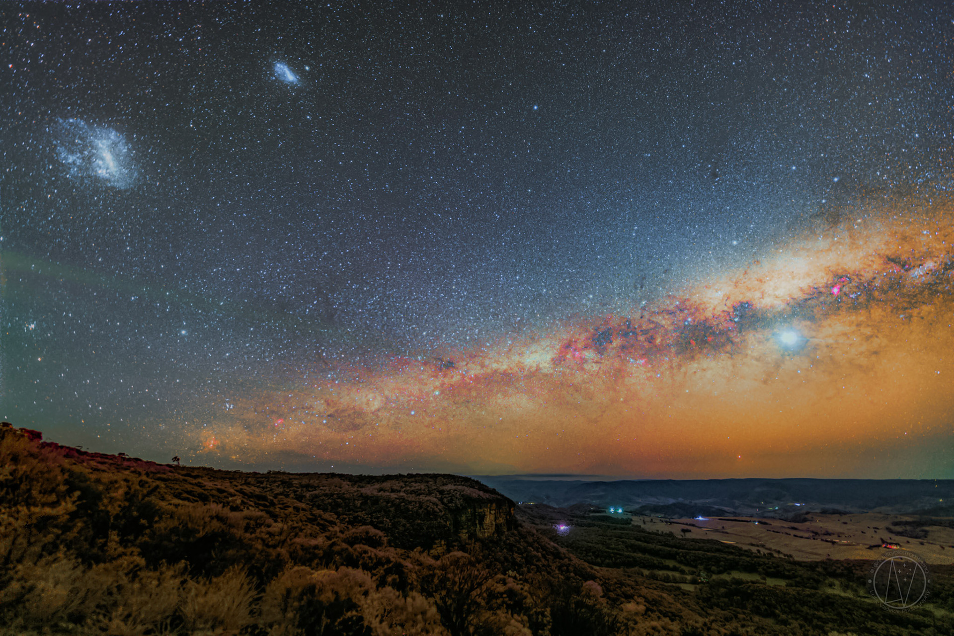 Milky Way setting from Blackheath Lookout