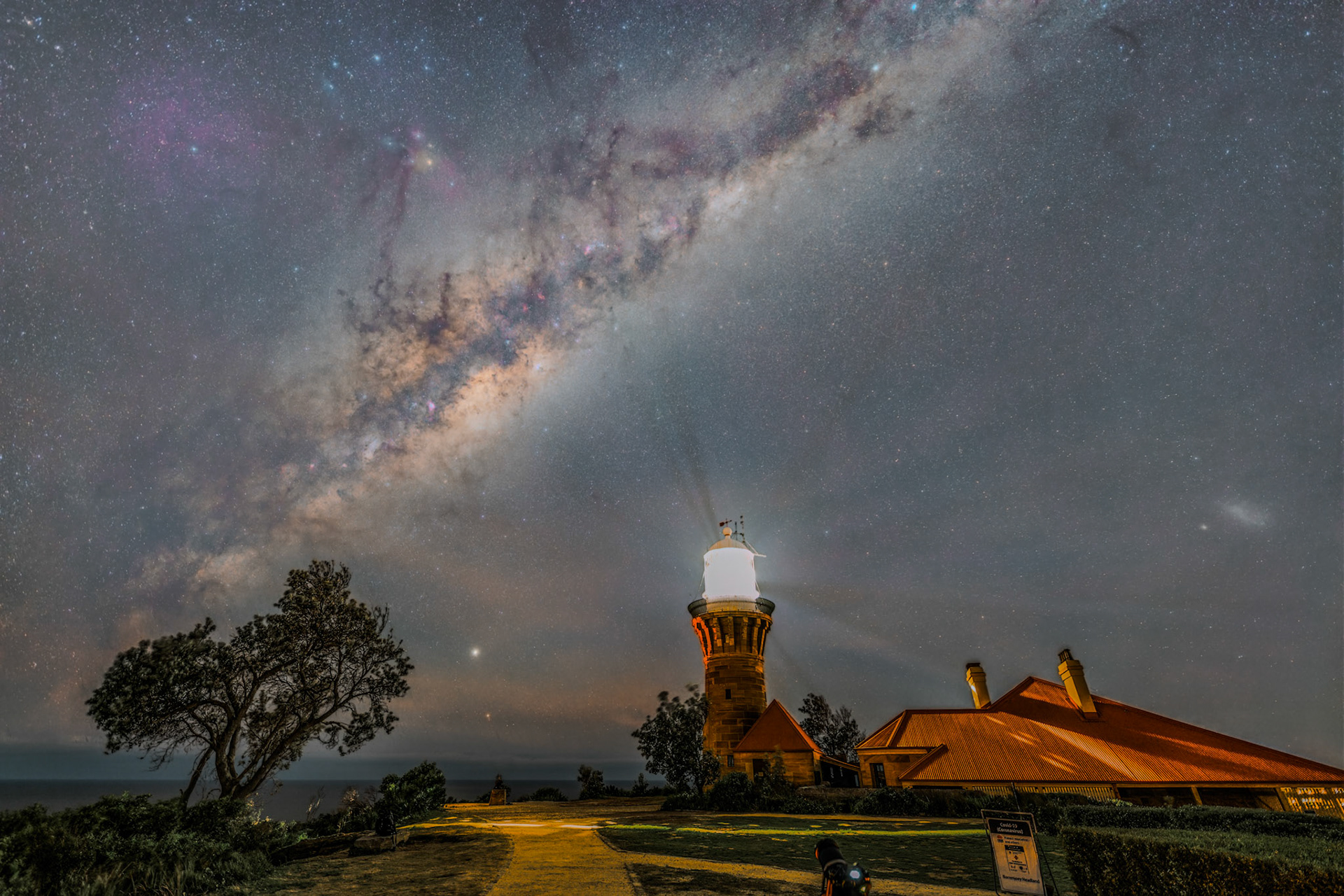 Milky Way over Barrenjoey Lighthouse