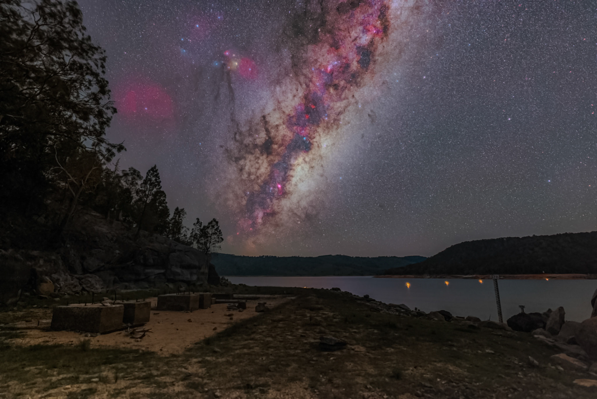 Milky Way over Lake Wyangala