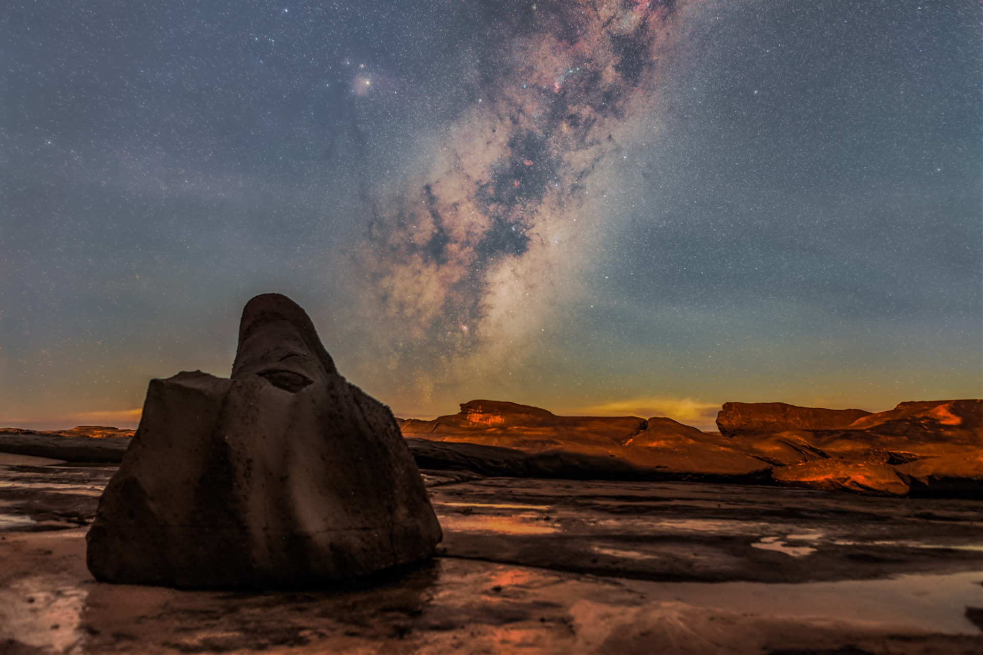Milky Way rising over Soldiers Point