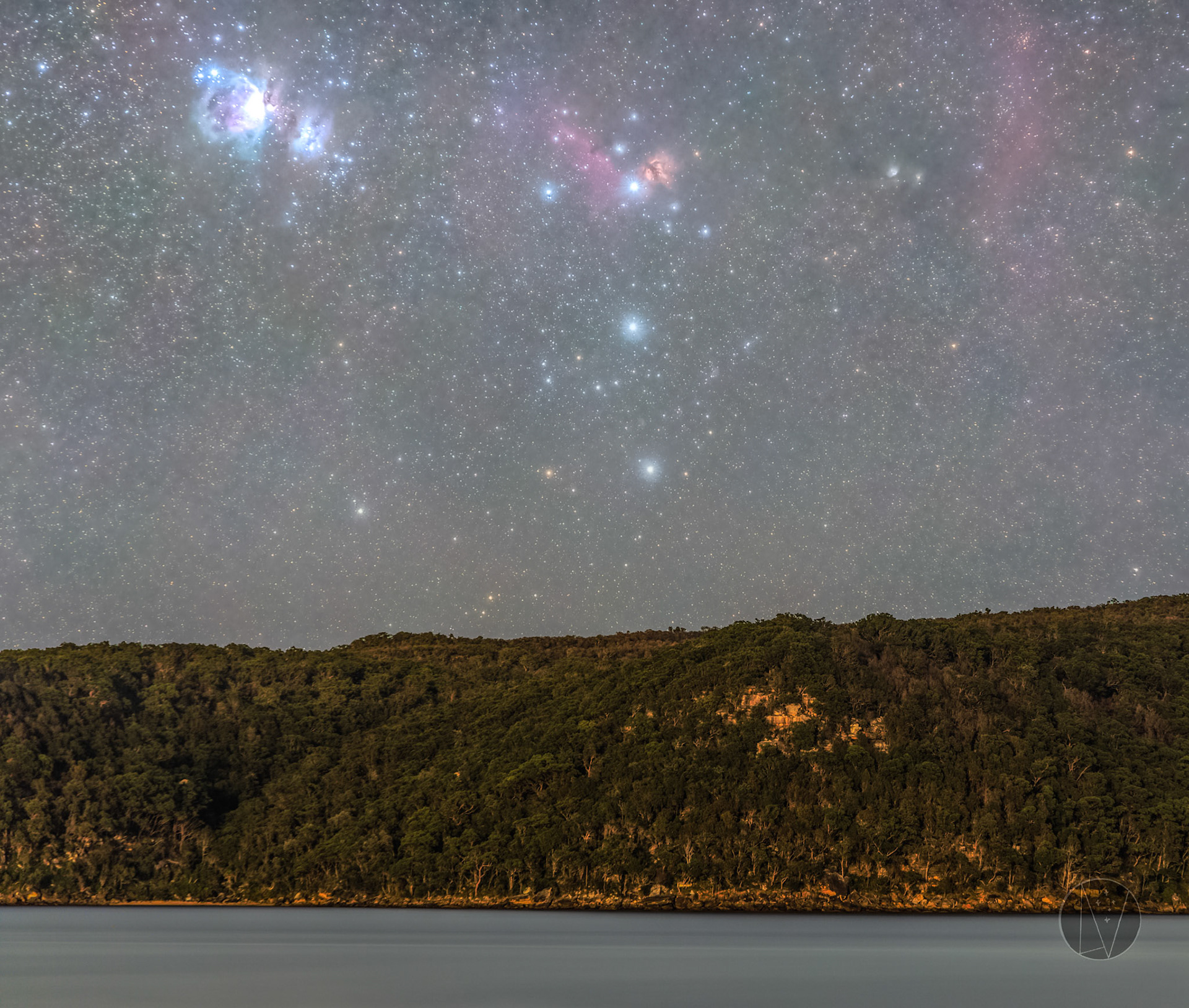 Orion setting over Kuring-Gai Chase