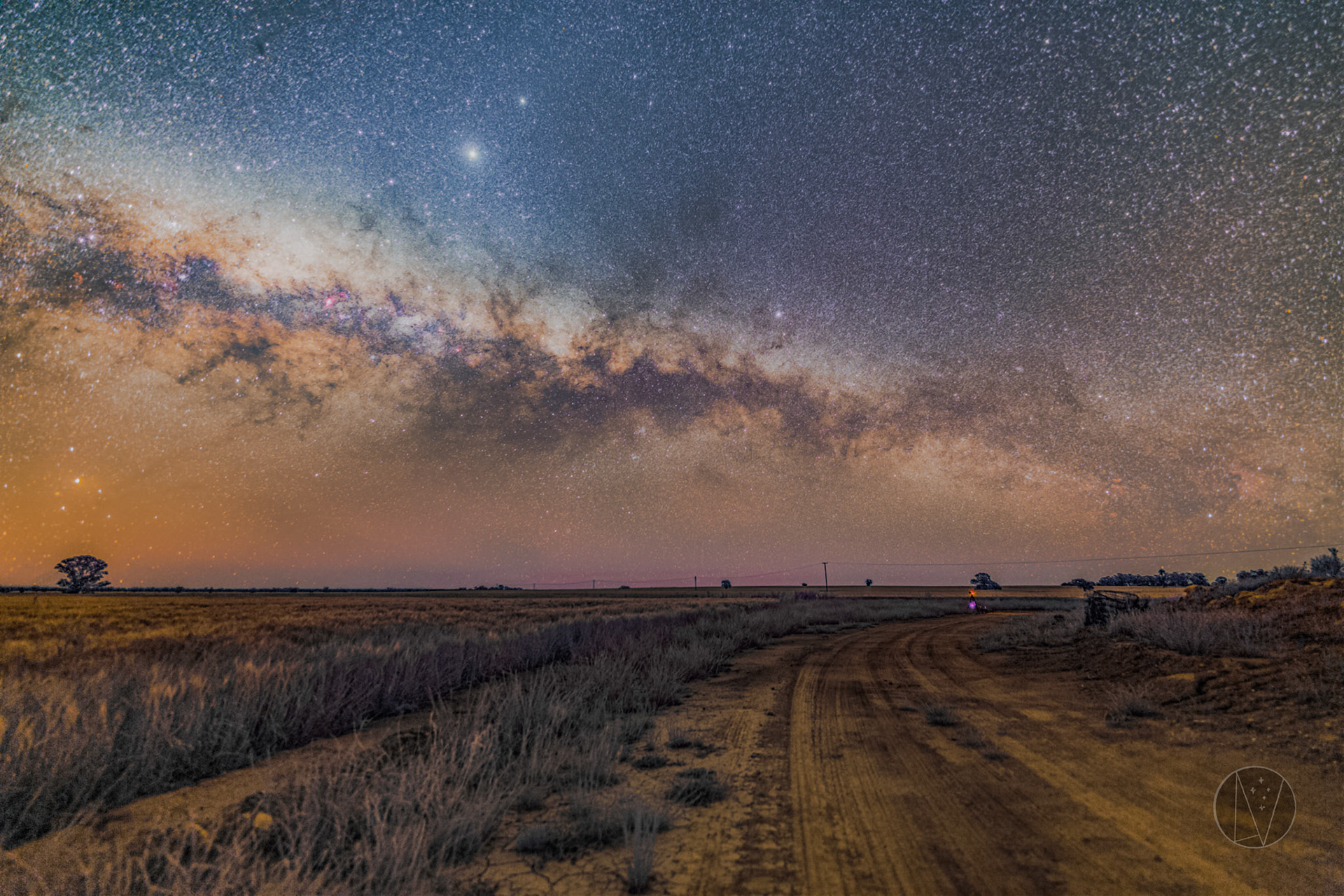 Milky Way arch from Tullamore