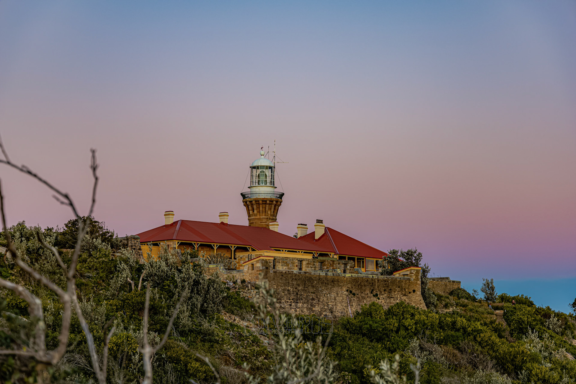 Barrenjoey Lighthouse at sunset