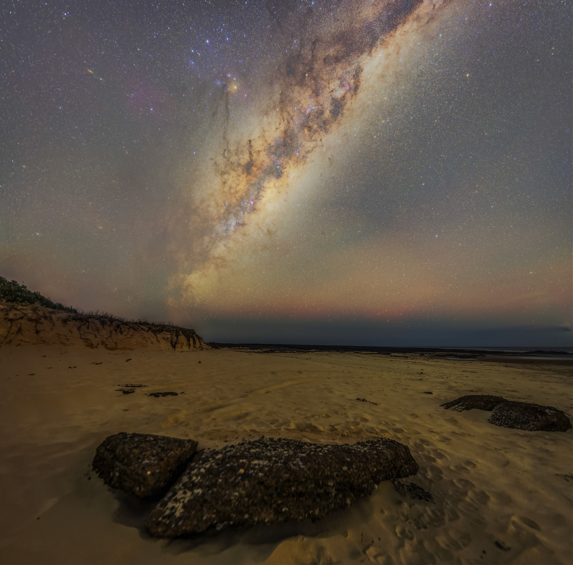 Milky Way over Middle Camp Beach