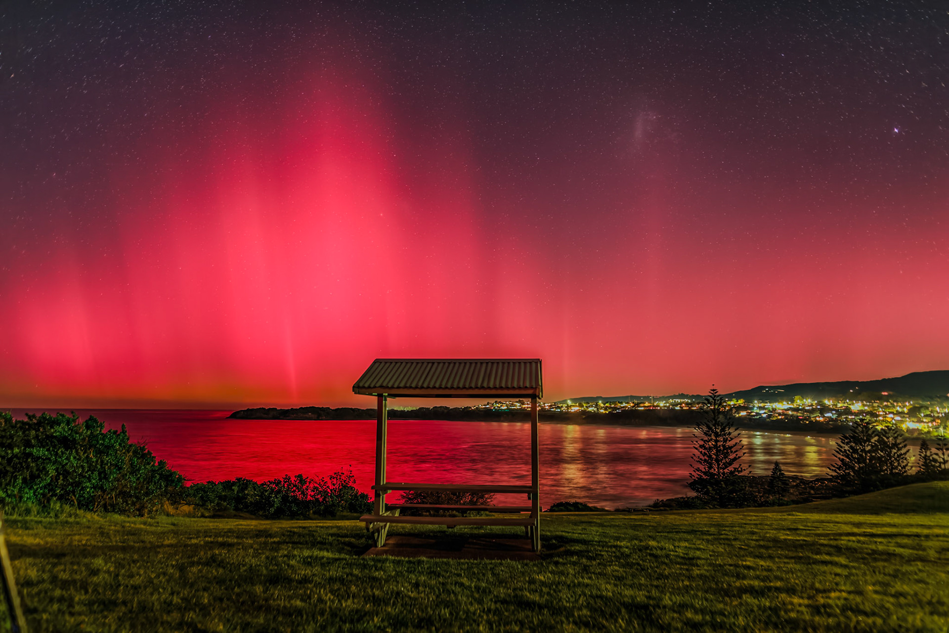 Aurora Australis from Minnamurra Lookout