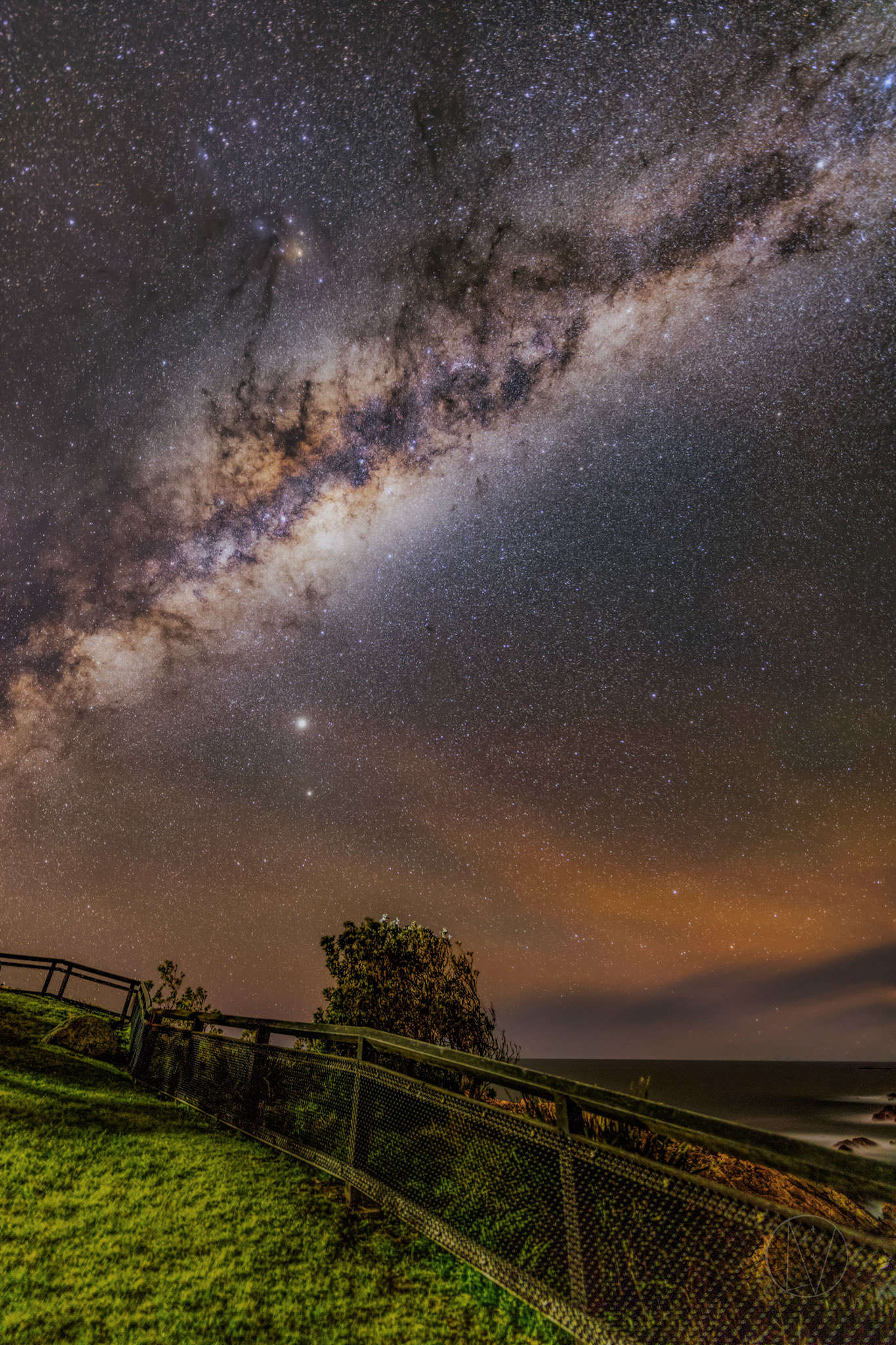 Milky Way over Seal Rocks