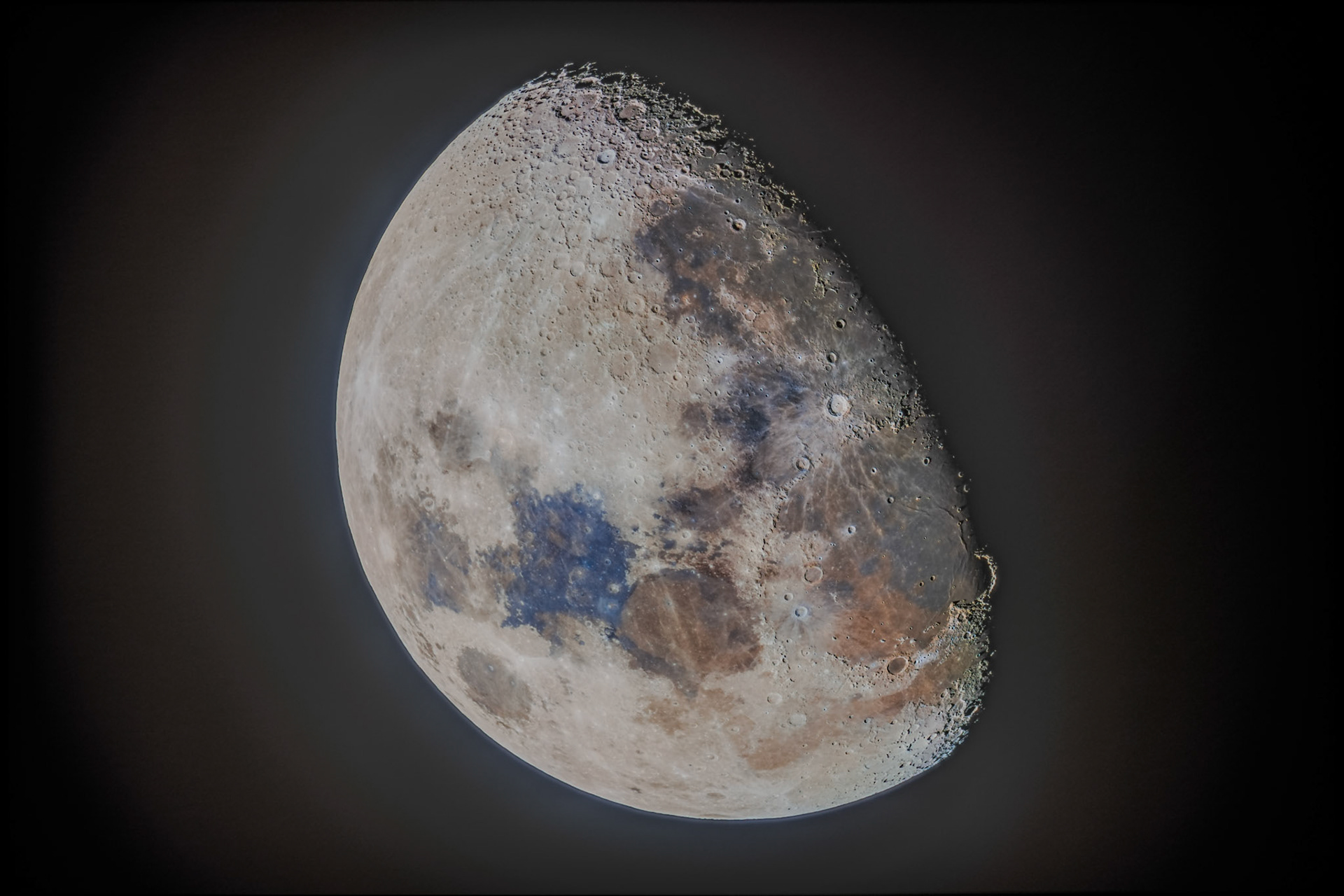 Gibbous Moon through my telescope