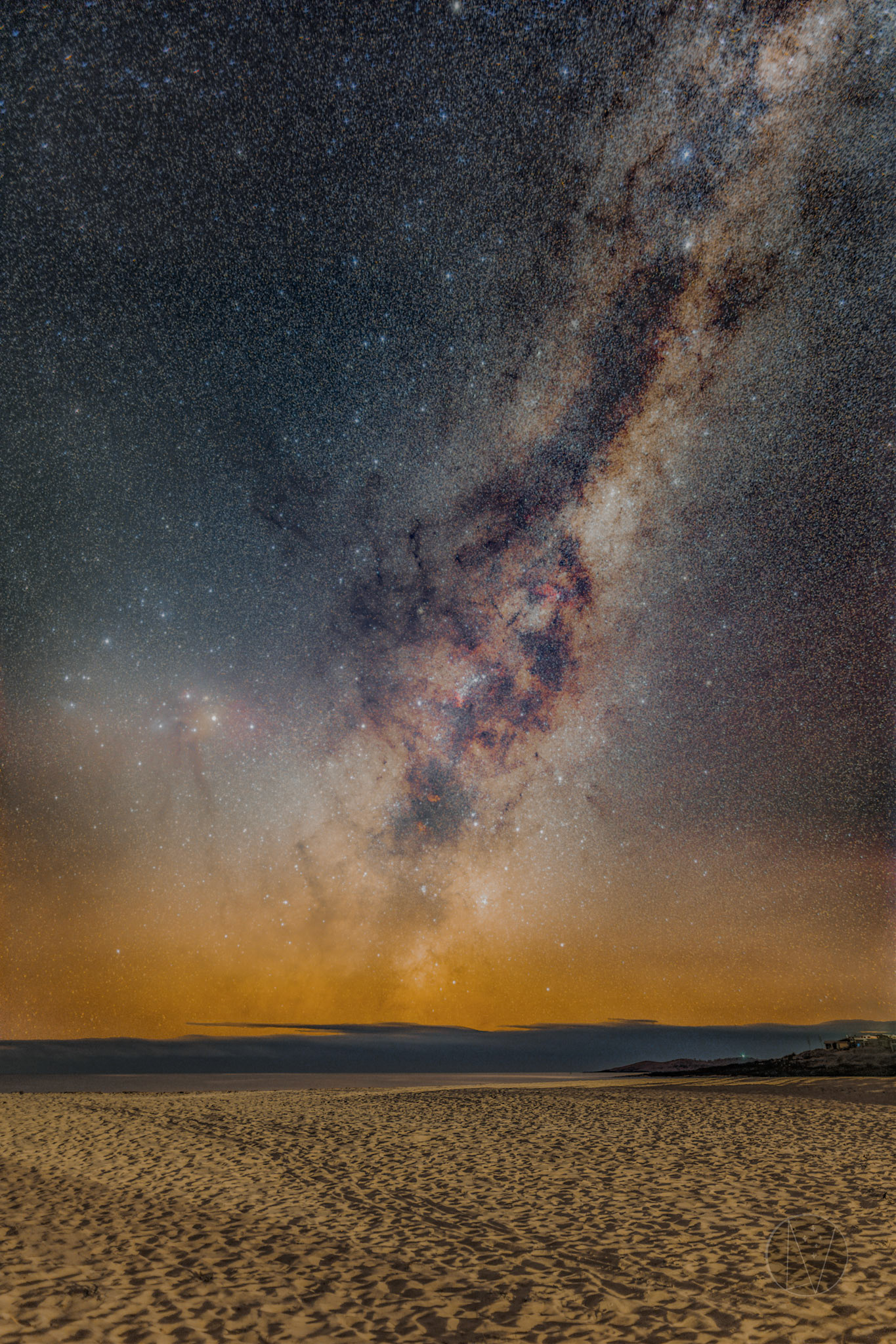Milky Way rising from Coromont Beach