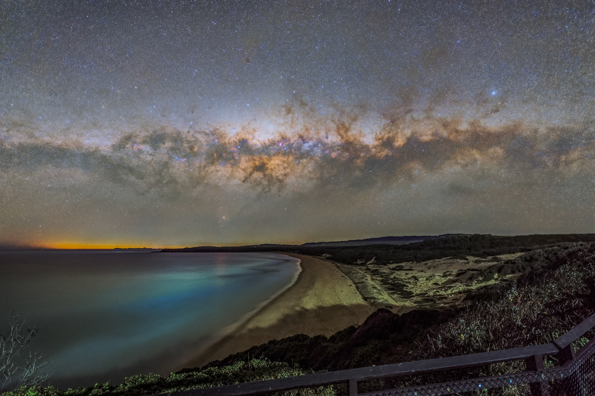 Milky Way from Seal Rocks Lighthouse