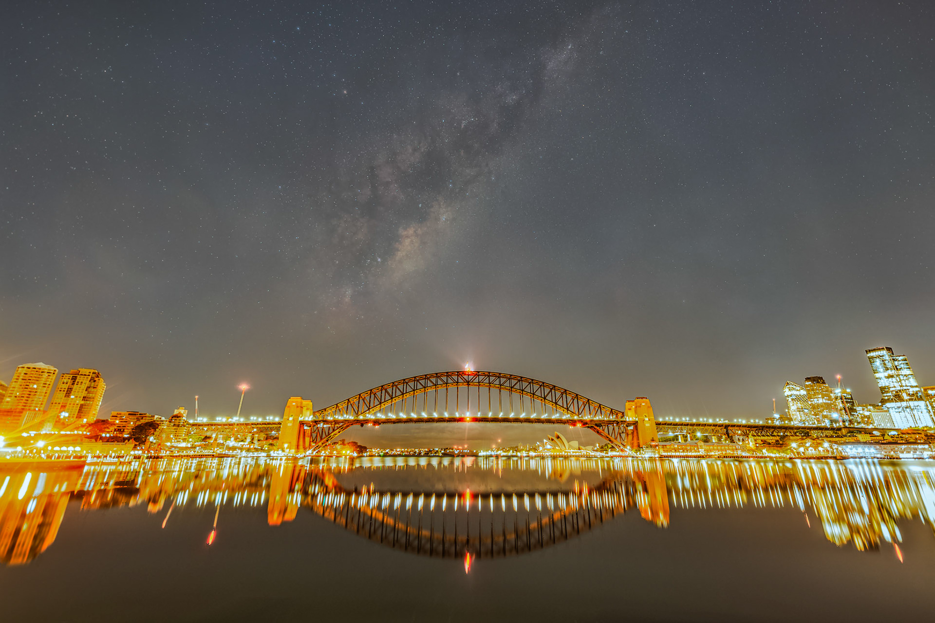 Milky Way over Sydney Harbour Bridge