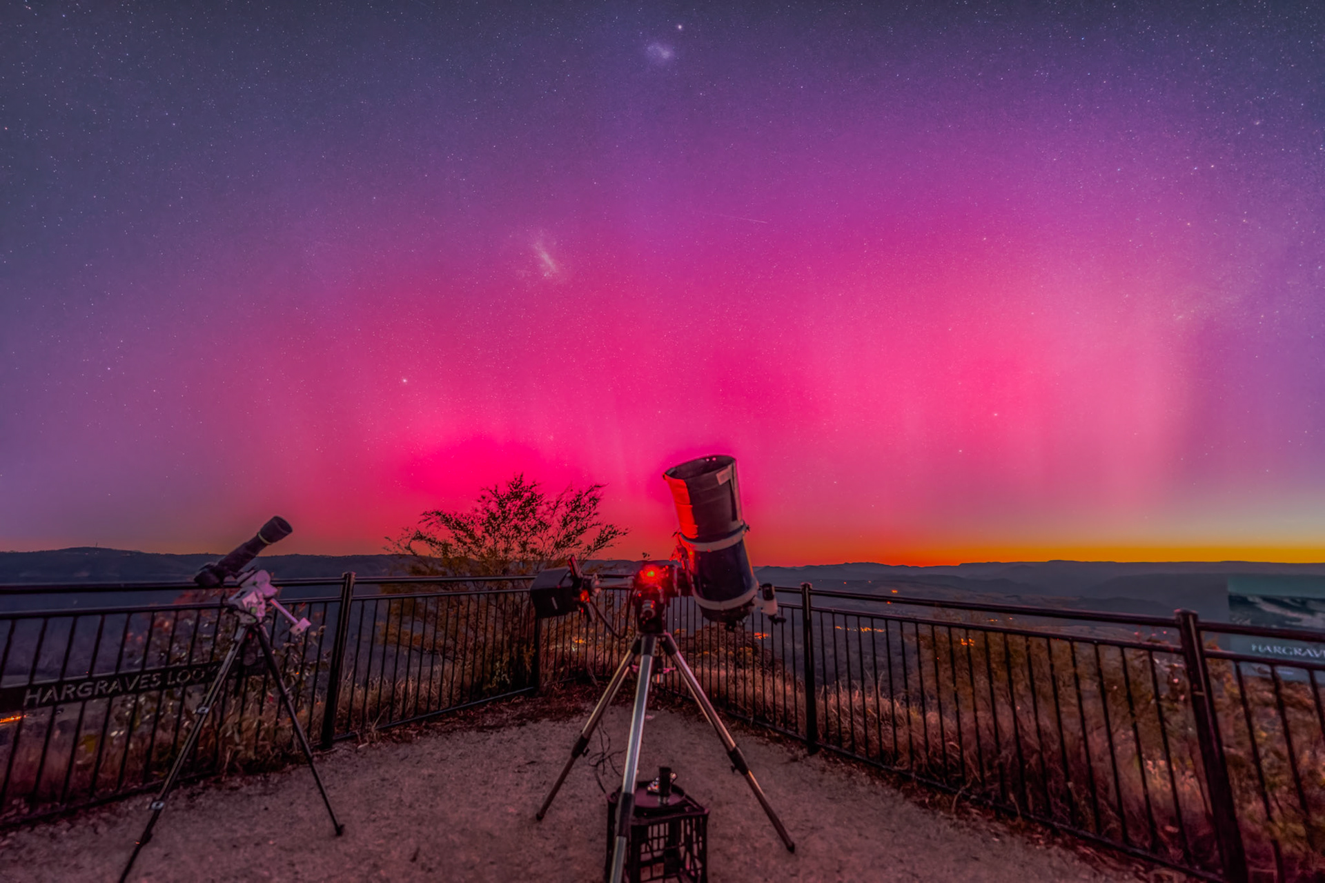 Aurora Australis from Hargraves Lookout