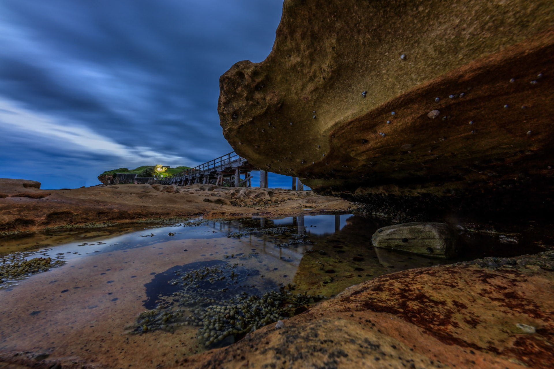 Low angle of Bare Island